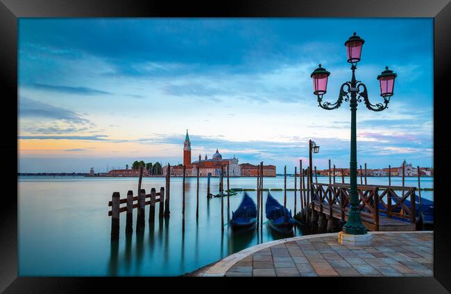 Venice Sunrise with San Giorgio Maggiore Church Framed Print by Phil Durkin DPAGB BPE4