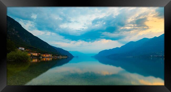 Serene Waters of Lake Como Framed Print by Phil Durkin DPAGB BPE4
