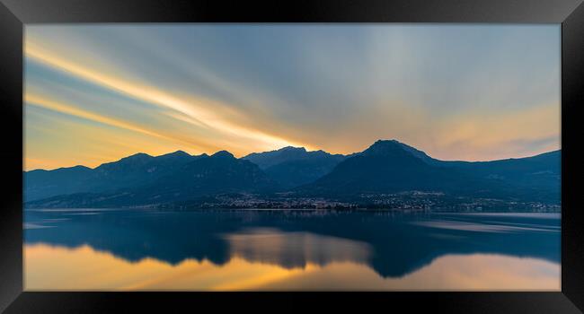 Lake Como Sunrise Framed Print by Phil Durkin DPAGB BPE4