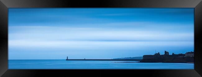 Tynemouth Lighthouses Framed Print by Phil Durkin DPAGB BPE4