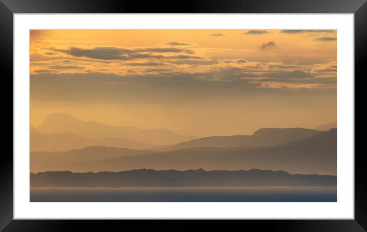 Scottish Mountains In Dawn Light Framed Mounted Print by Phil Durkin DPAGB BPE4