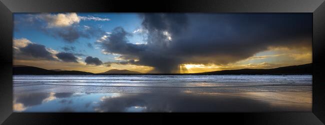 Moody Luskentyre Sunset Framed Print by Phil Durkin DPAGB BPE4