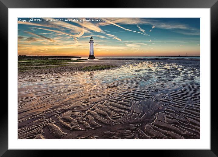  Perch Rock Framed Mounted Print by Phil Durkin DPAGB BPE4