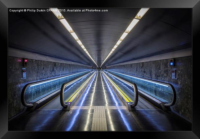  Travelator Framed Print by Phil Durkin DPAGB BPE4