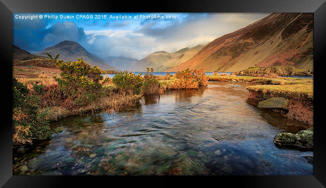  Wast Water Framed Print by Phil Durkin DPAGB BPE4