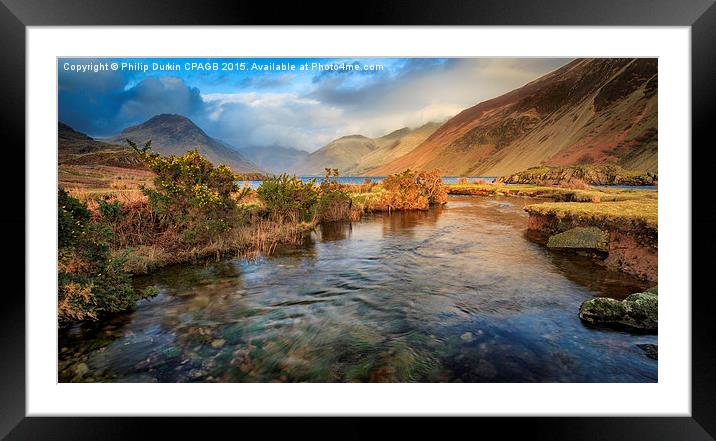  Wast Water Framed Mounted Print by Phil Durkin DPAGB BPE4