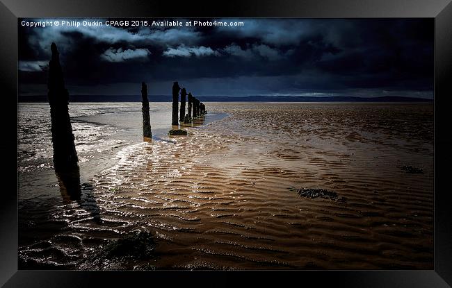 Moonlit Caldy Beach Framed Print by Phil Durkin DPAGB BPE4