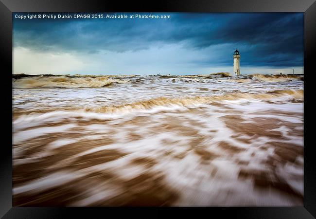 A rush of water - new Brighton Framed Print by Phil Durkin DPAGB BPE4