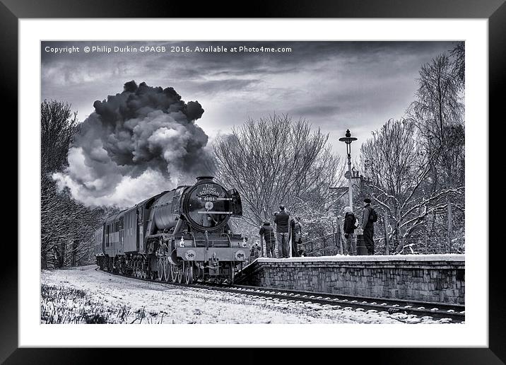 The Flying Scotsman Framed Mounted Print by Phil Durkin DPAGB BPE4