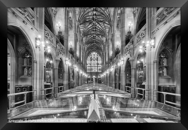 John Rylands Library Manchester UK Framed Print by Phil Durkin DPAGB BPE4