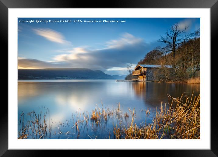 Duke of Portland Boathouse Framed Mounted Print by Phil Durkin DPAGB BPE4