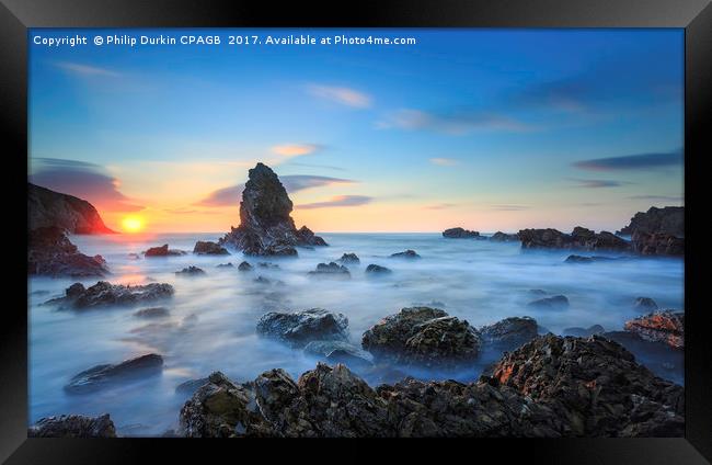 Anglesey Sea Stack Framed Print by Phil Durkin DPAGB BPE4