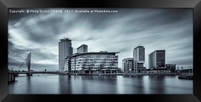 Media City - salford Quays Framed Print by Phil Durkin DPAGB BPE4