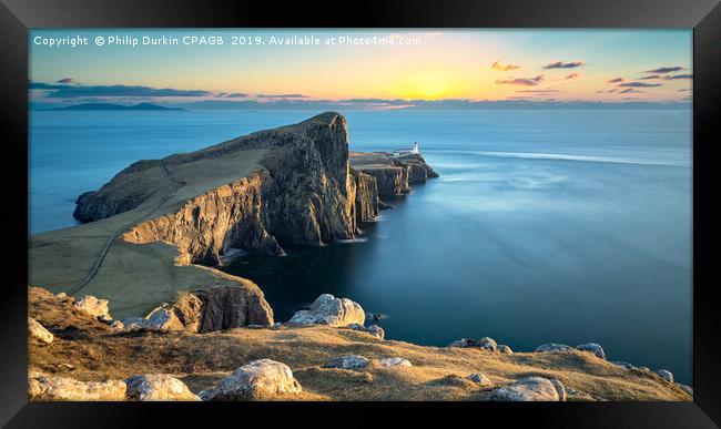 Neist Point Lighthouse Isle Of Skye Framed Print by Phil Durkin DPAGB BPE4