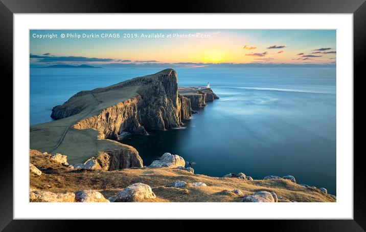 Neist Point Lighthouse Isle Of Skye Framed Mounted Print by Phil Durkin DPAGB BPE4
