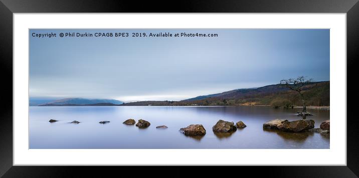 Loch Lomond - Scotland Framed Mounted Print by Phil Durkin DPAGB BPE4