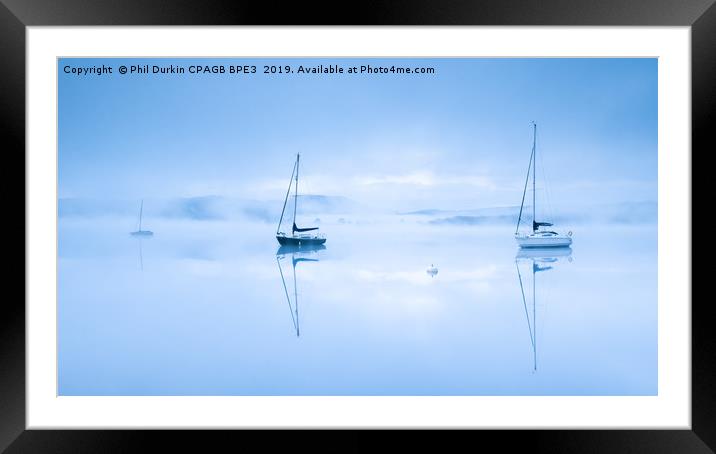 Waterhead - Ambleside Lake District National Park Framed Mounted Print by Phil Durkin DPAGB BPE4