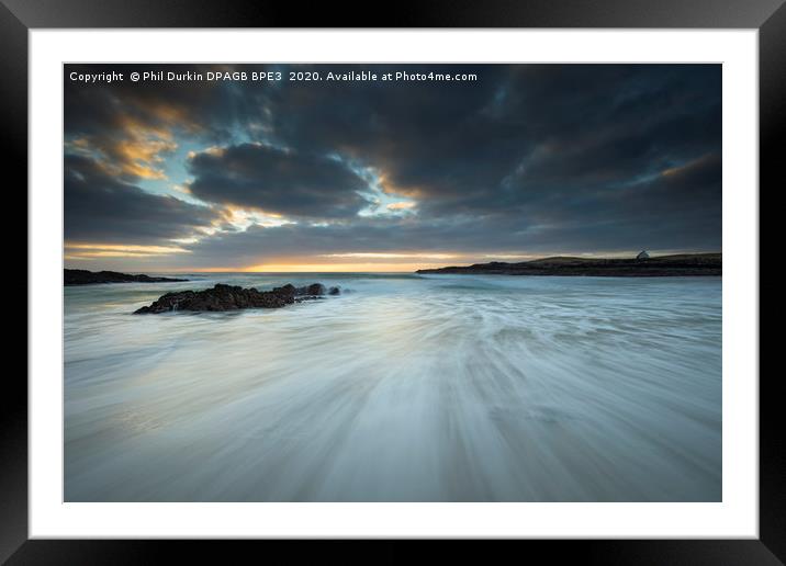 Incoming Tide At Clachtoll Beach Assynt  Framed Mounted Print by Phil Durkin DPAGB BPE4