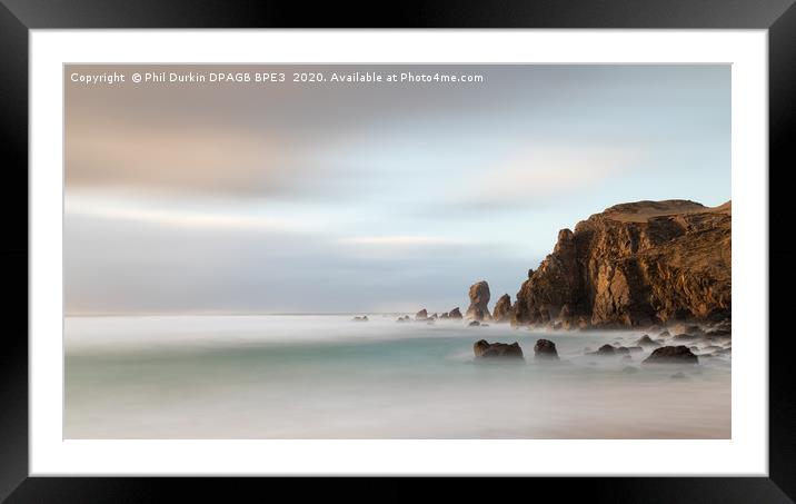 Dalmore - Isle Of Lewis Outer Hebrides Framed Mounted Print by Phil Durkin DPAGB BPE4