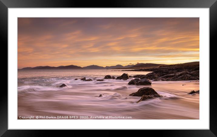 Sunrise at Bagh Steinigidh -   Isle Of Harris & Le Framed Mounted Print by Phil Durkin DPAGB BPE4