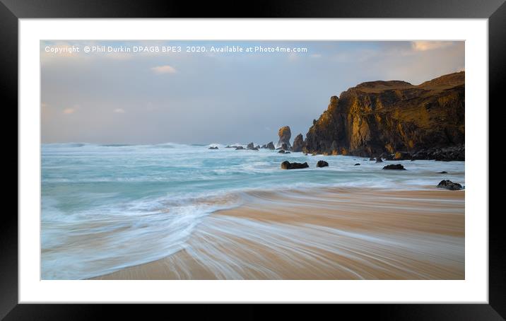 The Rush - Dalmore - Isle Of Lewis Outer Hebrides Framed Mounted Print by Phil Durkin DPAGB BPE4