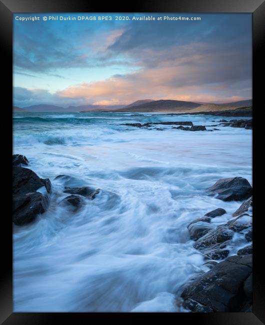 Outer Hebrides Rush Hour Framed Print by Phil Durkin DPAGB BPE4