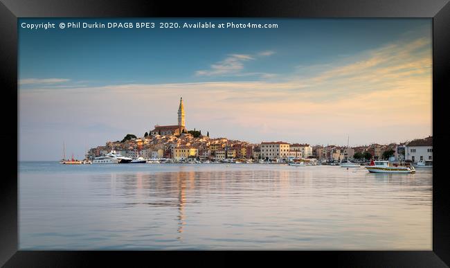 Sunrise At Rovinj - Croatia Framed Print by Phil Durkin DPAGB BPE4
