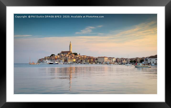 Sunrise At Rovinj - Croatia Framed Mounted Print by Phil Durkin DPAGB BPE4