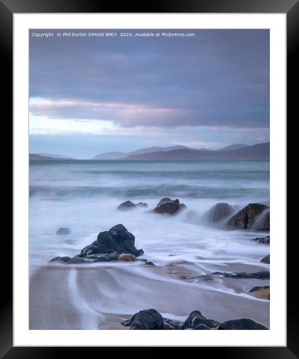 Small Beach Borve The Isle of Harris Framed Mounted Print by Phil Durkin DPAGB BPE4