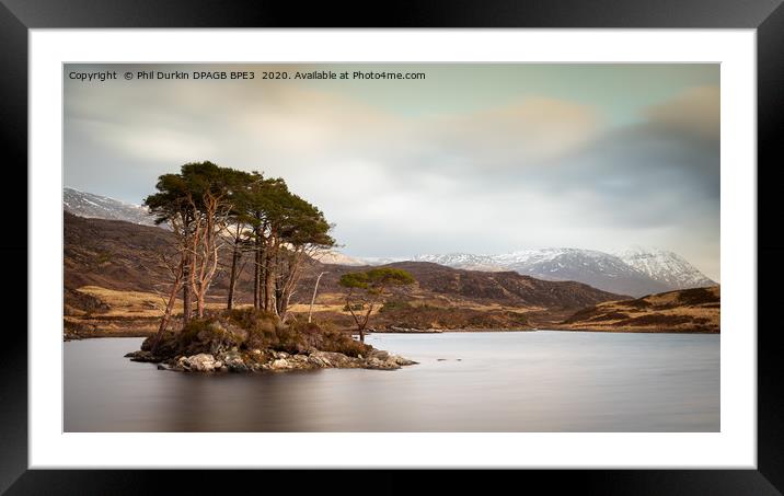 Loch Assynt Scotland Framed Mounted Print by Phil Durkin DPAGB BPE4