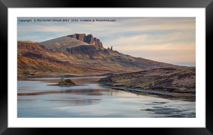 The Old Man of Storr  Isle of Skye Scotland Framed Mounted Print by Phil Durkin DPAGB BPE4