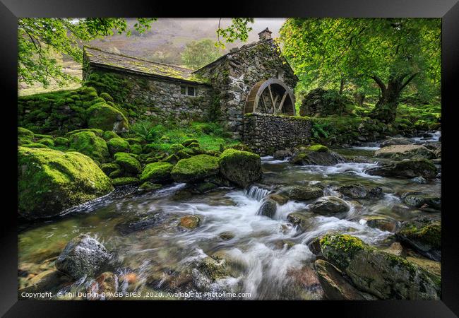The Old Mill - Borrowdale Framed Print by Phil Durkin DPAGB BPE4