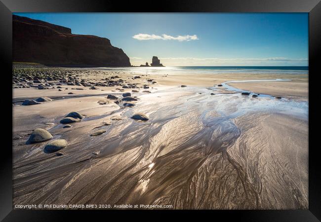 Talisker Bay Beach Isle Of Skye Framed Print by Phil Durkin DPAGB BPE4