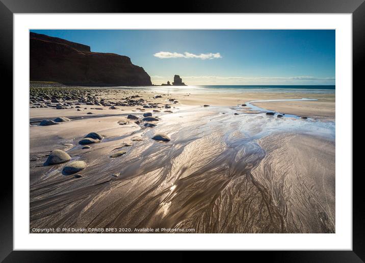 Talisker Bay Beach Isle Of Skye Framed Mounted Print by Phil Durkin DPAGB BPE4
