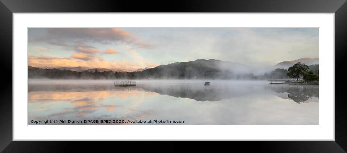 Mist Over Ambleside Framed Mounted Print by Phil Durkin DPAGB BPE4