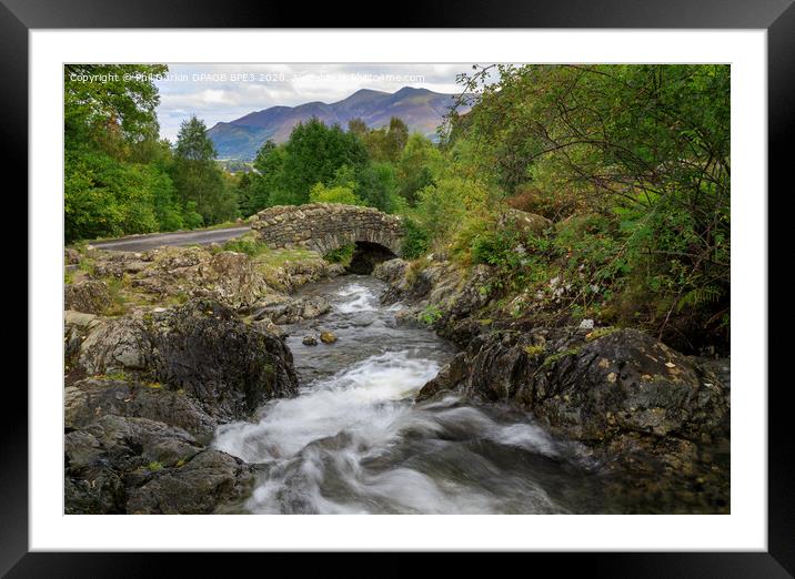 Ashness Bridge In The Lake District Framed Mounted Print by Phil Durkin DPAGB BPE4