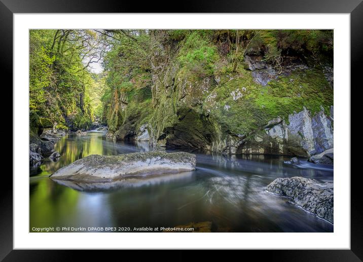Enchanting Fairy Glen in BetwsyCoed Framed Mounted Print by Phil Durkin DPAGB BPE4