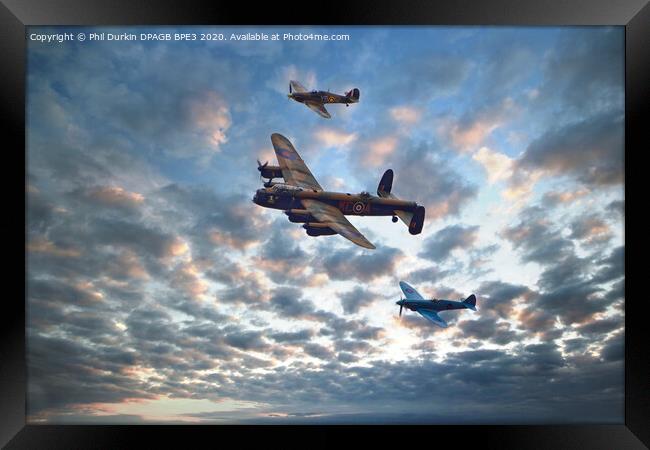 Battle of Britain Tribute Framed Print by Phil Durkin DPAGB BPE4