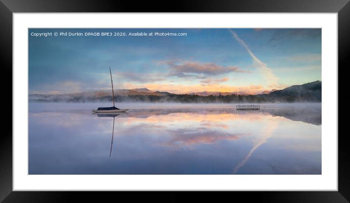 Ambleside Misty Sunrise Framed Mounted Print by Phil Durkin DPAGB BPE4