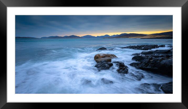 The Small Beach Borve - Harris & Lewis - Scotland Framed Mounted Print by Phil Durkin DPAGB BPE4