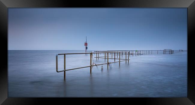 Marine Barrier At Sea Framed Print by Phil Durkin DPAGB BPE4