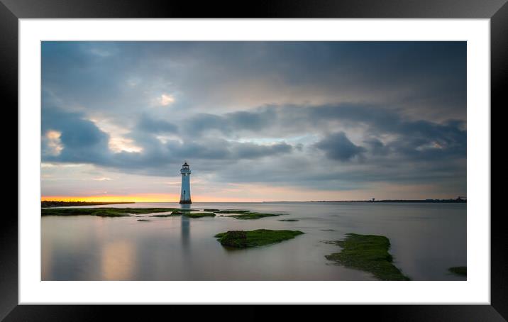 New Brighton Sunset Framed Mounted Print by Phil Durkin DPAGB BPE4