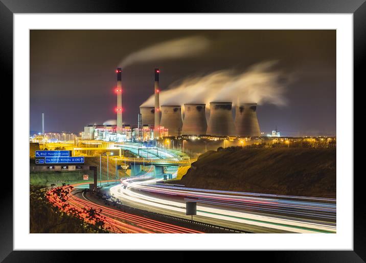 Ferrybridge Power Station Framed Mounted Print by Phil Durkin DPAGB BPE4