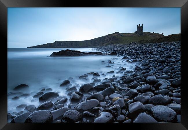 Dunstanburgh Castle Northumberland Framed Print by Phil Durkin DPAGB BPE4