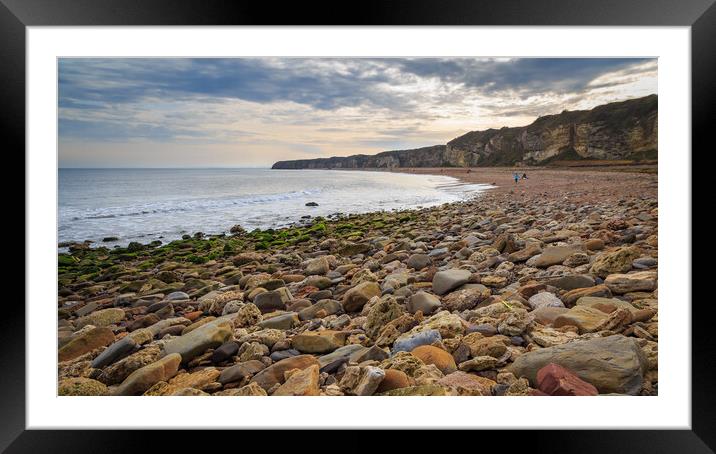 Nose's Point Seaham Framed Mounted Print by Phil Durkin DPAGB BPE4