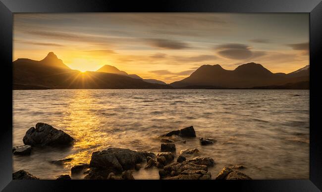 Sunrise Over Stac Pollaidh Ullapool  Scotland Framed Print by Phil Durkin DPAGB BPE4