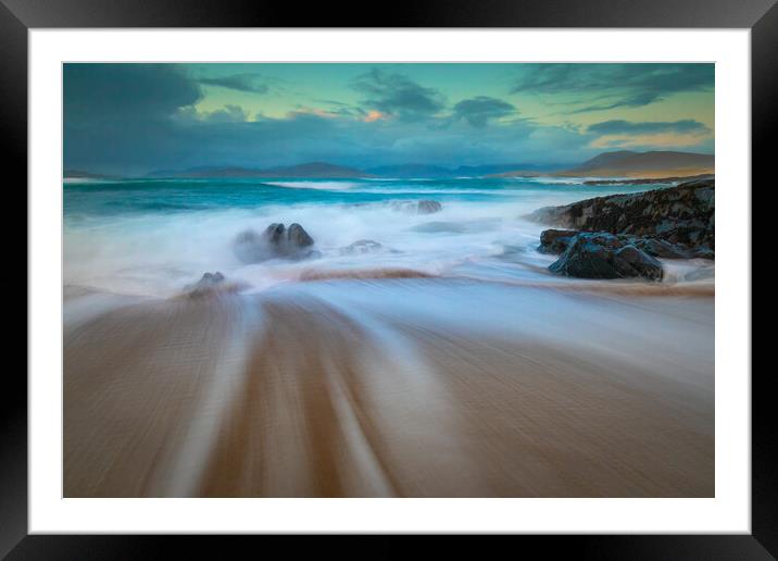 Outer Hebrides Shoreline Framed Mounted Print by Phil Durkin DPAGB BPE4