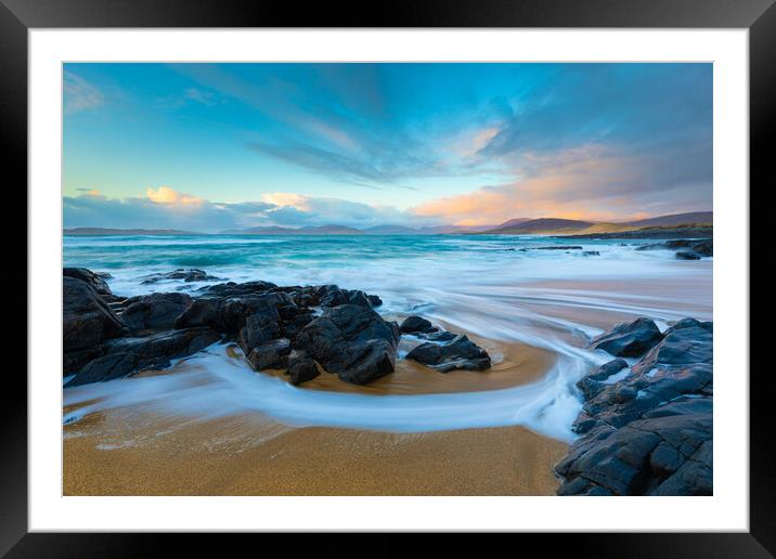 Sandy Beach Outer Hebrides  Framed Mounted Print by Phil Durkin DPAGB BPE4