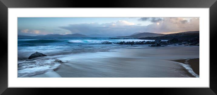 Bagh Steinigidh Borve Island Of Harris Ultra Wide Panoramic   Framed Mounted Print by Phil Durkin DPAGB BPE4