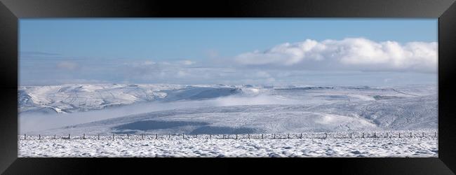 Peak District Snow And Cloud Inversion Framed Print by Phil Durkin DPAGB BPE4